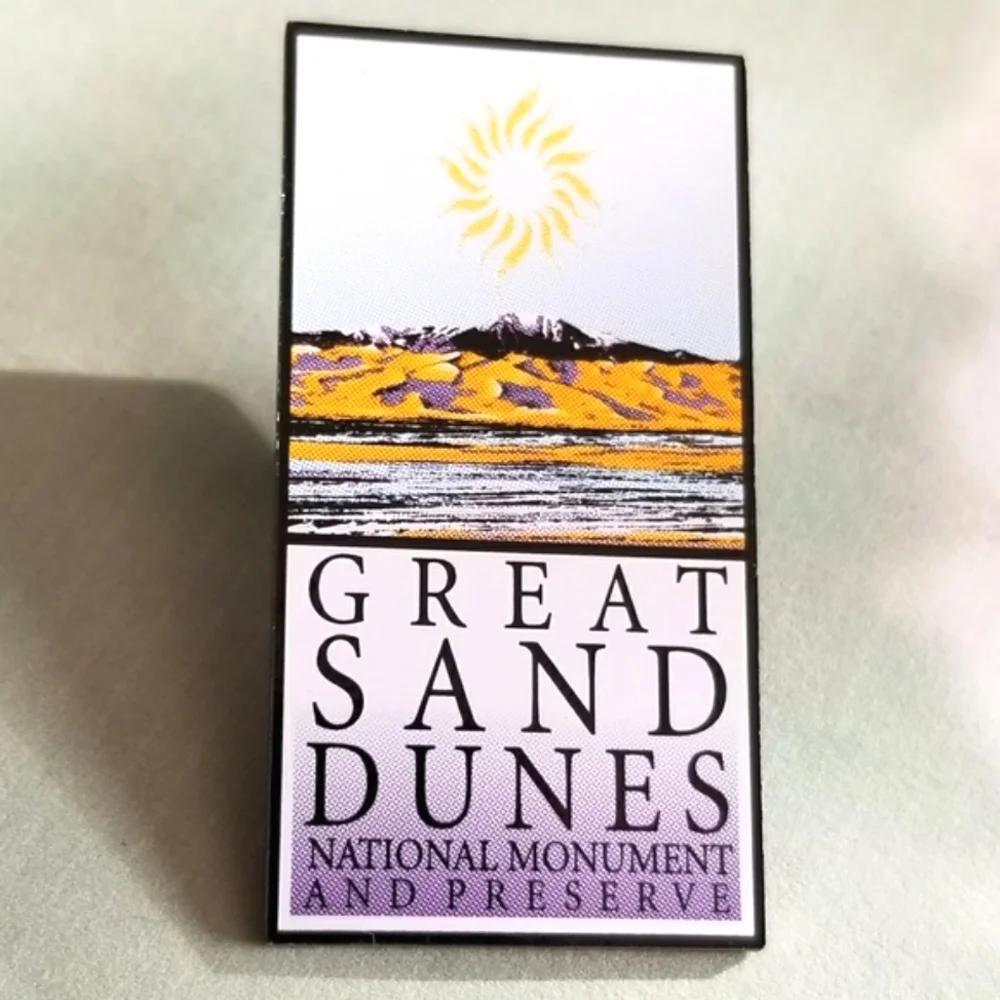 Great Sand Dunes National Monument and Preserve Park pin brooch